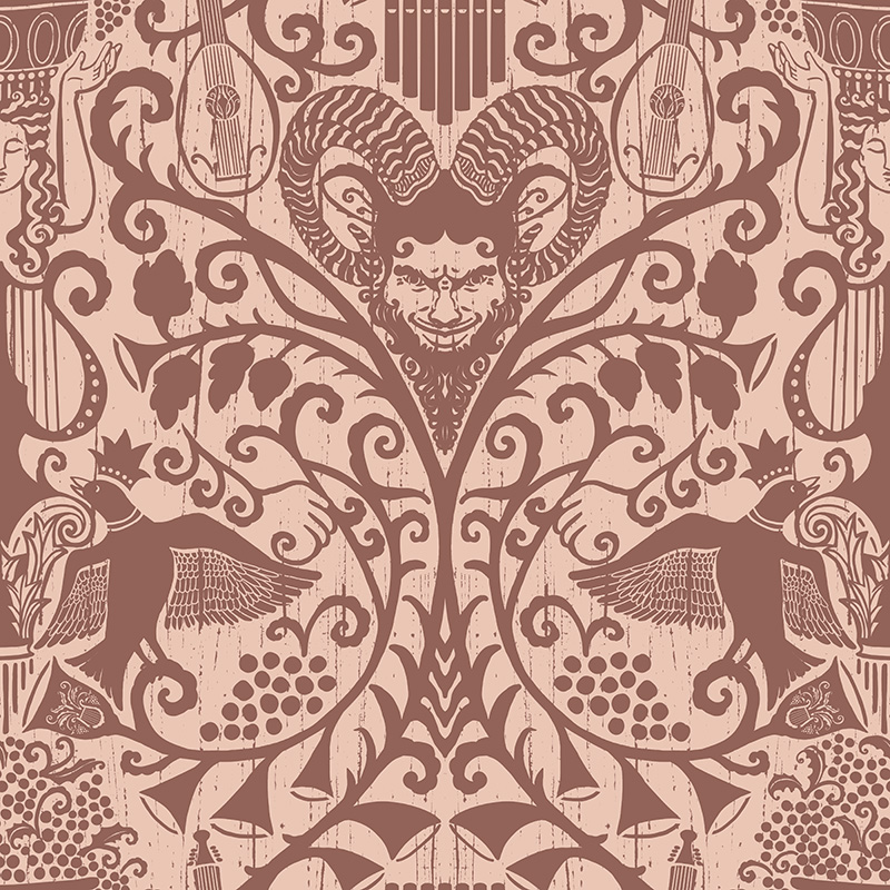 Damask pattern in Pantone's color of the year.