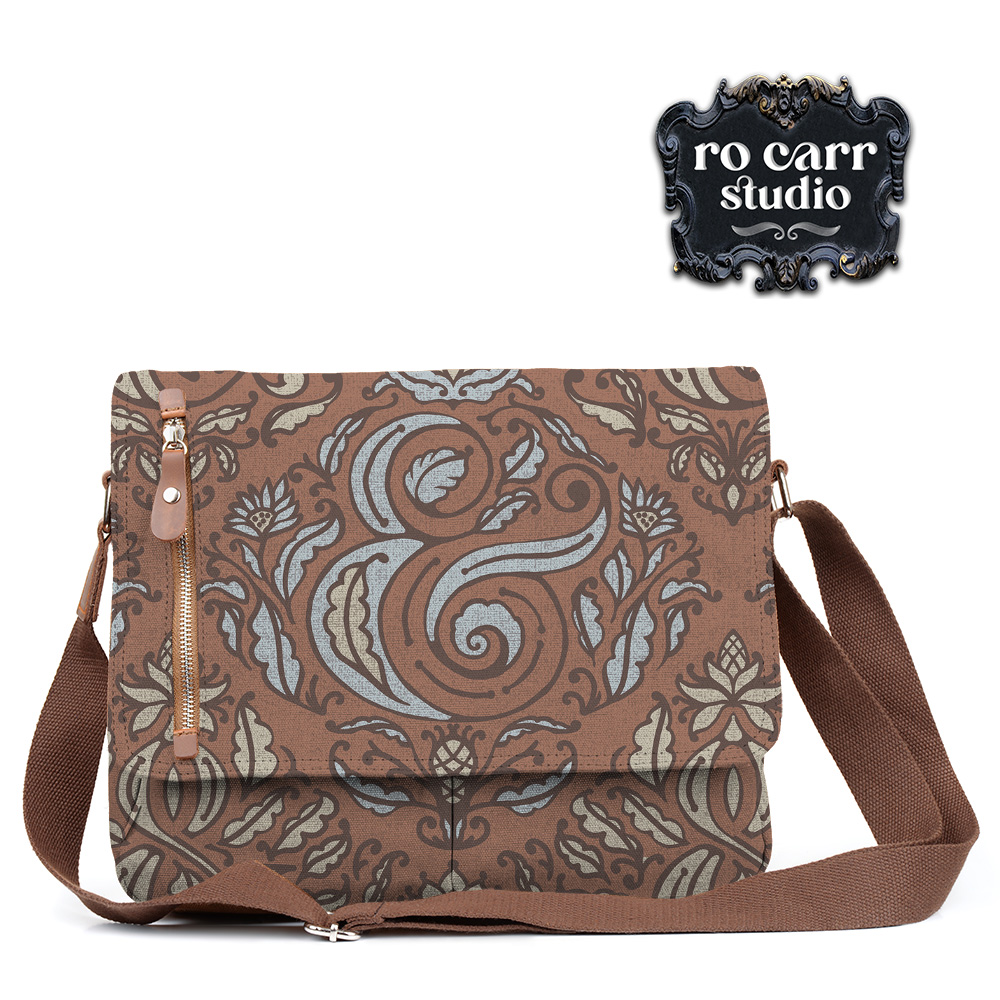 Handbag made with Ampersand fabric.