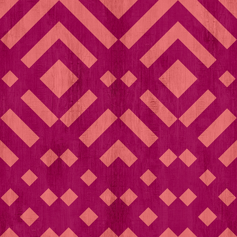 Zig Zag Trellis seamless repeating pattern in pomegranate.