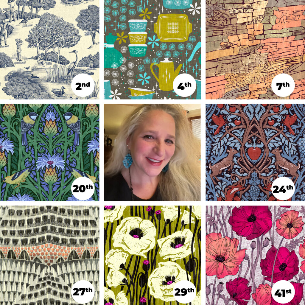 2025 Year in Review featuring 8 top designs and portrait of the artist.