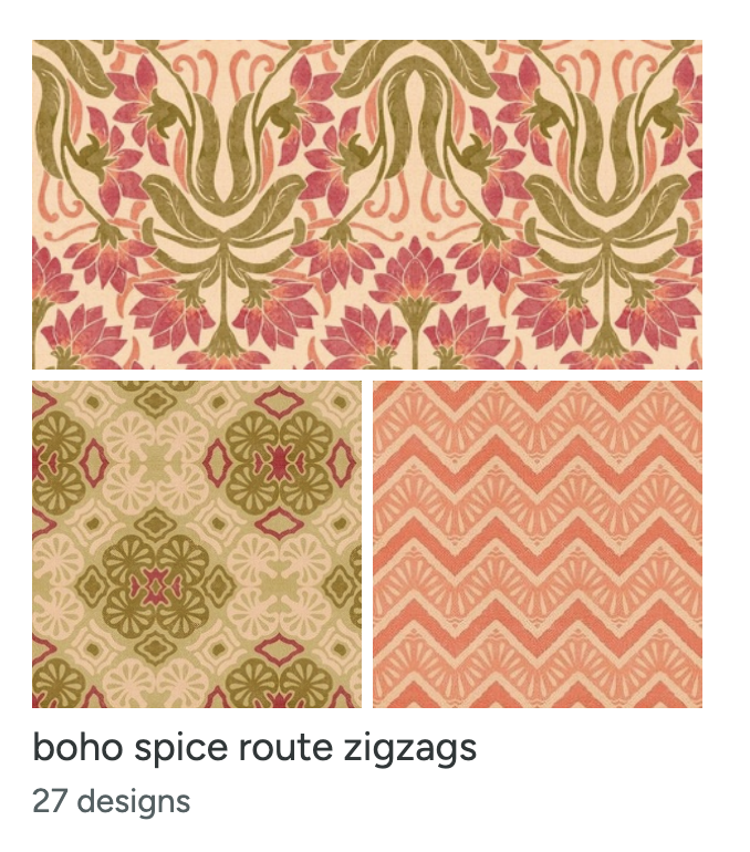 Boho Spice Route Zigzags.